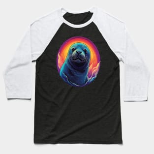 Harp Seal Smiling Baseball T-Shirt